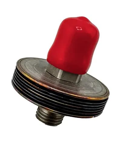 Stainless steel bellows assembly showing internal structure and welded edges