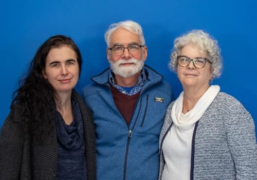 Seymour-Sheridan family owners standing together in manufacturing facility